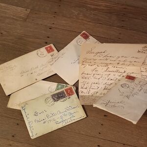 Antique Handwritten Letters - 1928 Collection Of 5 - Vintage. Collectors